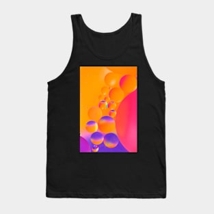 Colorful close up of oil drops in water Tank Top